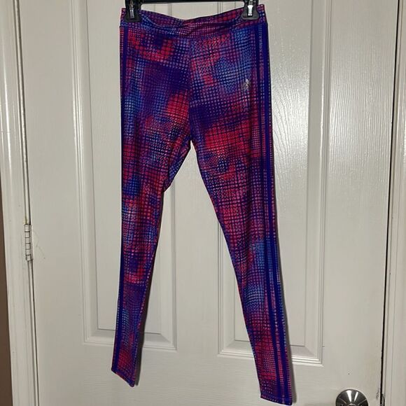 Adidas Geo-Print ClimaLite® Activewear Leggings  Size XL 14/16 - Picture 2 of 5